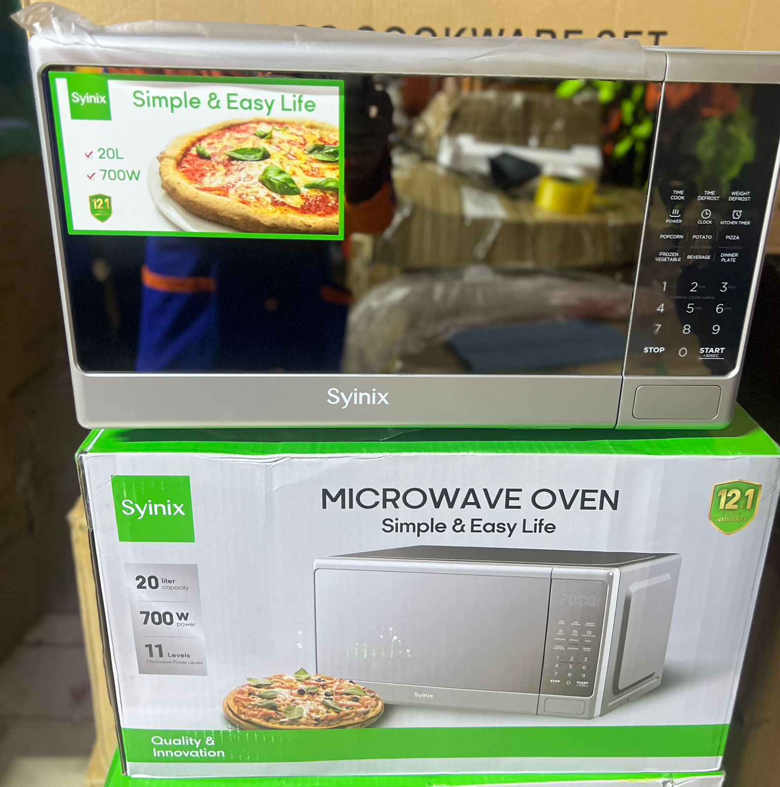 Synix digital microwave 20 L grey