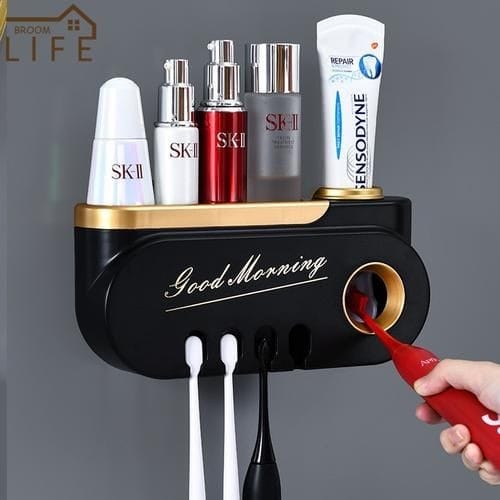 Classy Unique Good morning  toothpaste and toothbrush holder now available