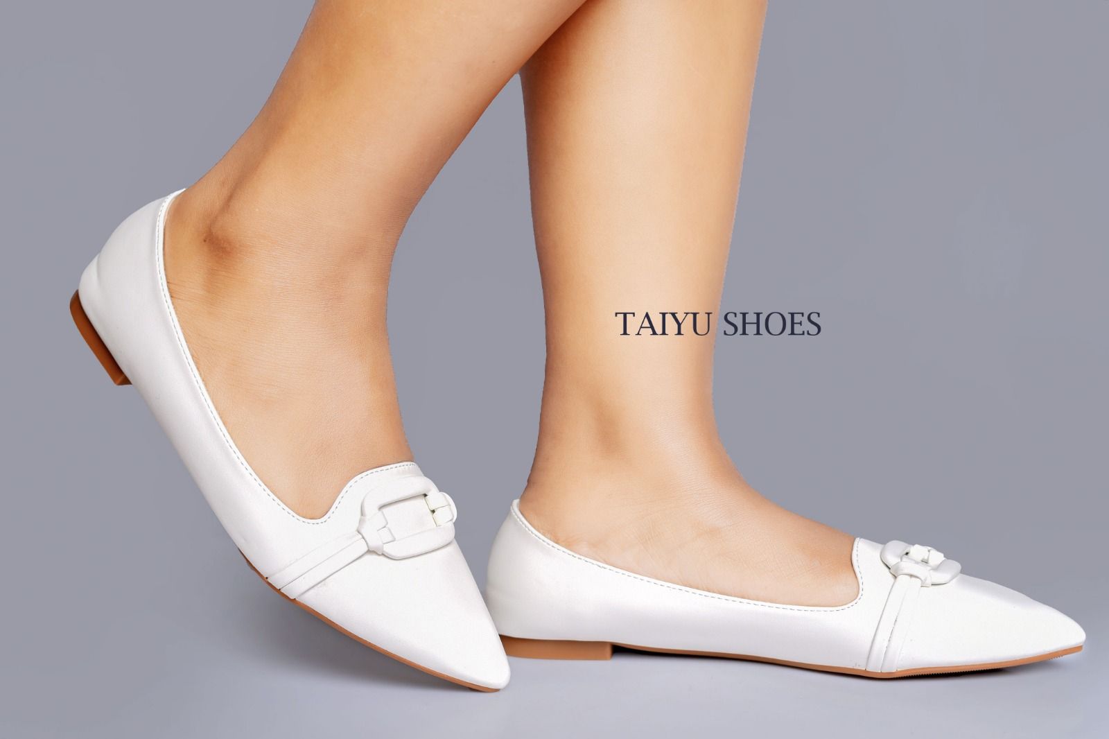 Taiyu Quality 🔥 leather fashionable Taiyu  ladies 💥  women flat official shoes 💯