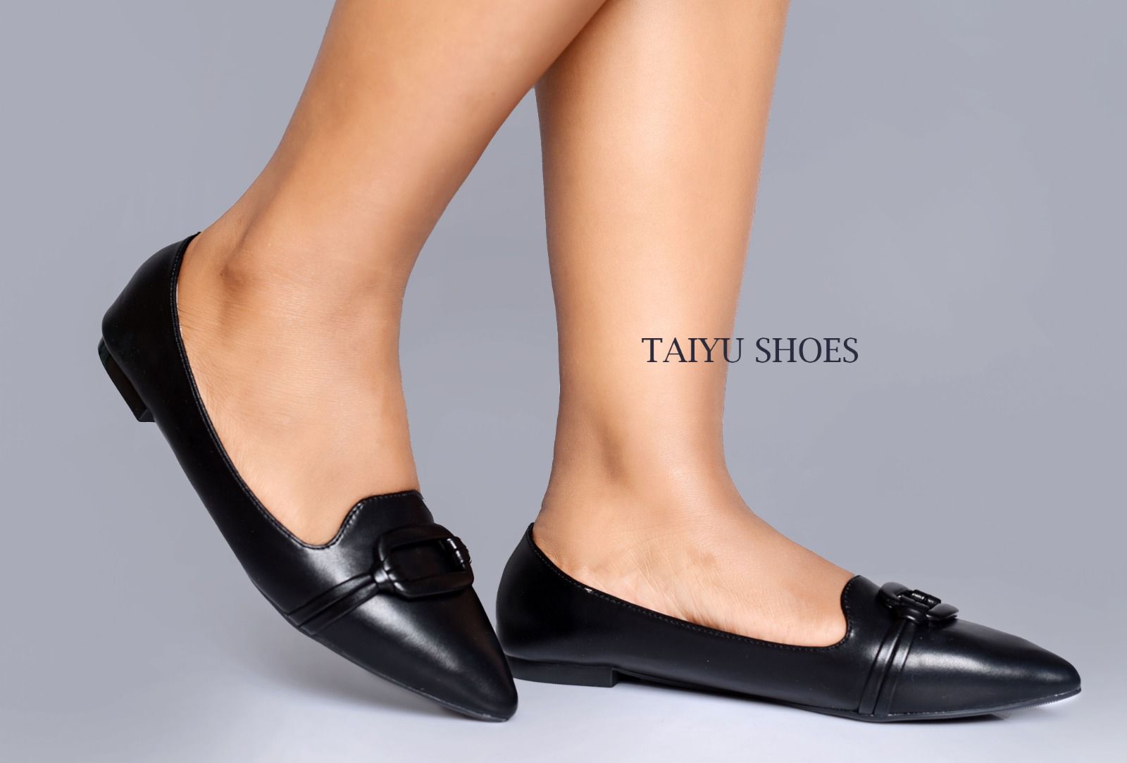 Taiyu Quality 🔥 leather fashionable Taiyu  ladies 💥  women flat official shoes 💯