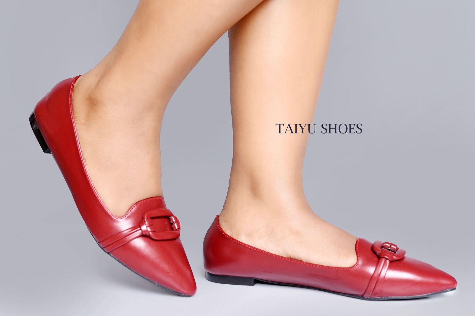 Taiyu Quality 🔥 leather fashionable Taiyu  ladies 💥  women flat official shoes 💯