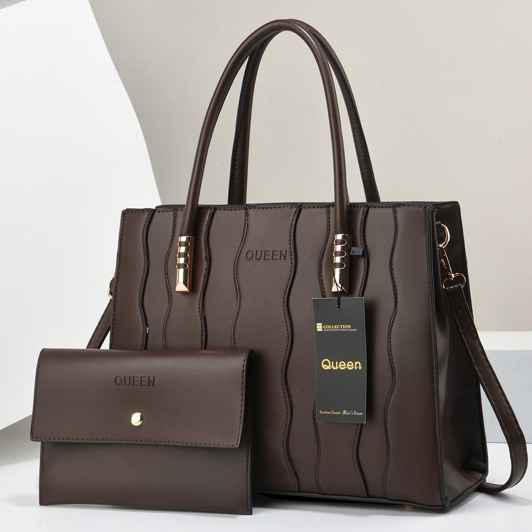 New arrival⚡ High quality  PU leather 2 in 1 women's/ladies 🔥 fashion🔥🔥 handbag