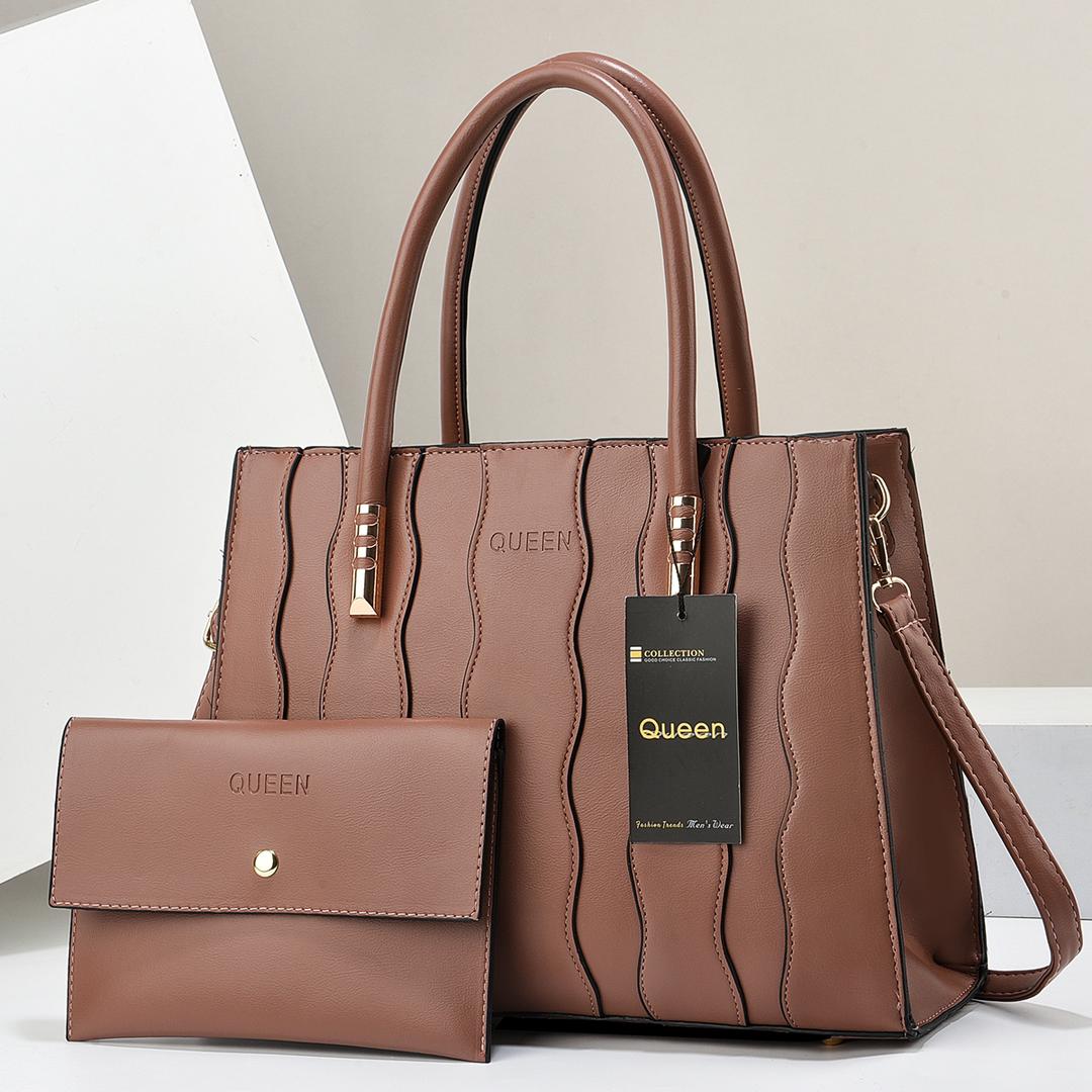 New arrival⚡ High quality  PU leather 2 in 1 women's/ladies 🔥 fashion🔥🔥 handbag