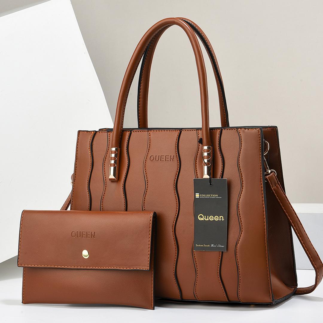 New arrival⚡ High quality  PU leather 2 in 1 women's/ladies 🔥 fashion🔥🔥 handbag