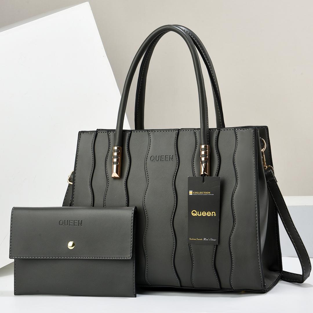New arrival⚡ High quality  PU leather 2 in 1 women's/ladies 🔥 fashion🔥🔥 handbag