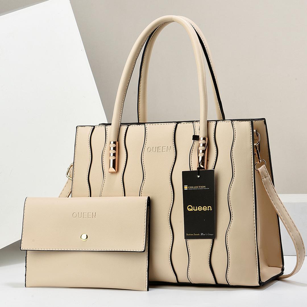 New arrival⚡ High quality  PU leather 2 in 1 women's/ladies 🔥 fashion🔥🔥 handbag