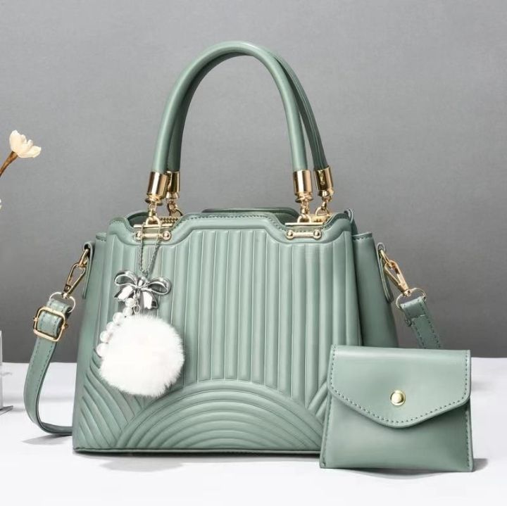 New arrival⚡ High quality  PU leather 3 in 1 women's/ladies 🔥 fashion🔥🔥 handbag