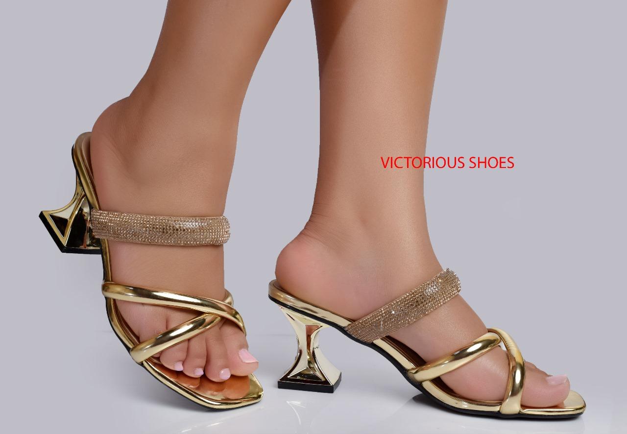 Victorious Quality 🔥 leather fashionable   ladies 💥Victorious  women Heels official shoes 💯