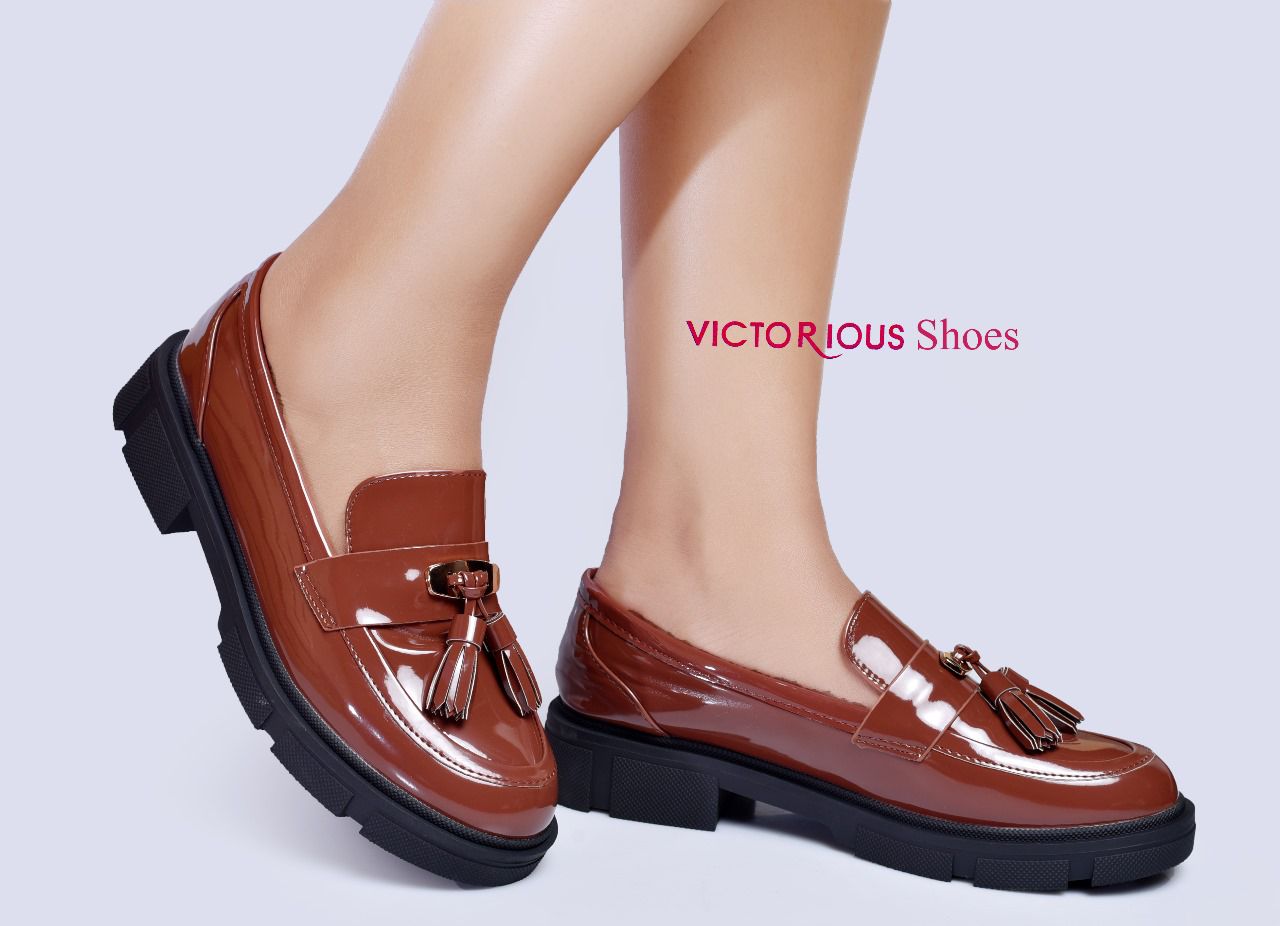 Taiyu Quality 🔥 leather fashionable Victorous ladies 💥  women Brogues  official shoes 💯