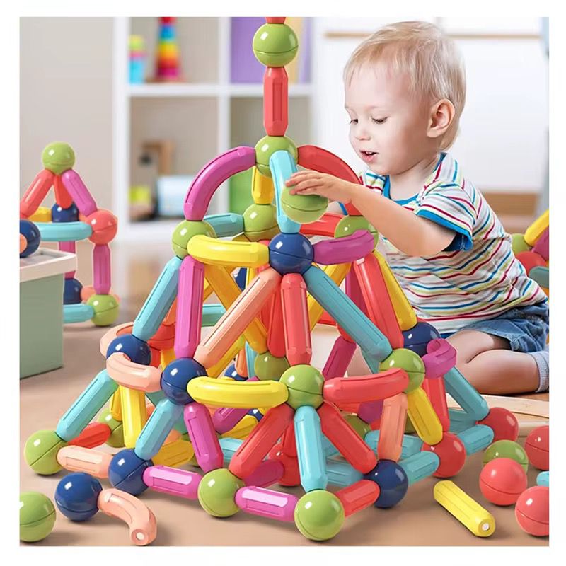 Above 40pcs Magnetic Building Sticks Blocks Toys, Magnetic  Balls and Rods Set🔥 🔥 🔥 🔥
