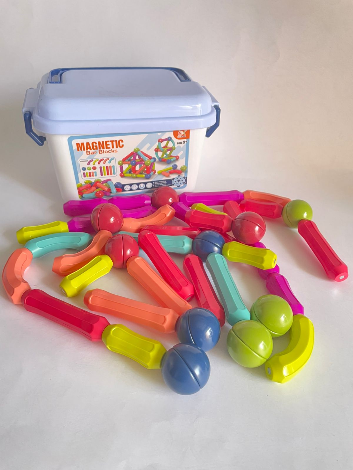 Above 40pcs Magnetic Building Sticks Blocks Toys, Magnetic  Balls and Rods Set🔥 🔥 🔥 🔥