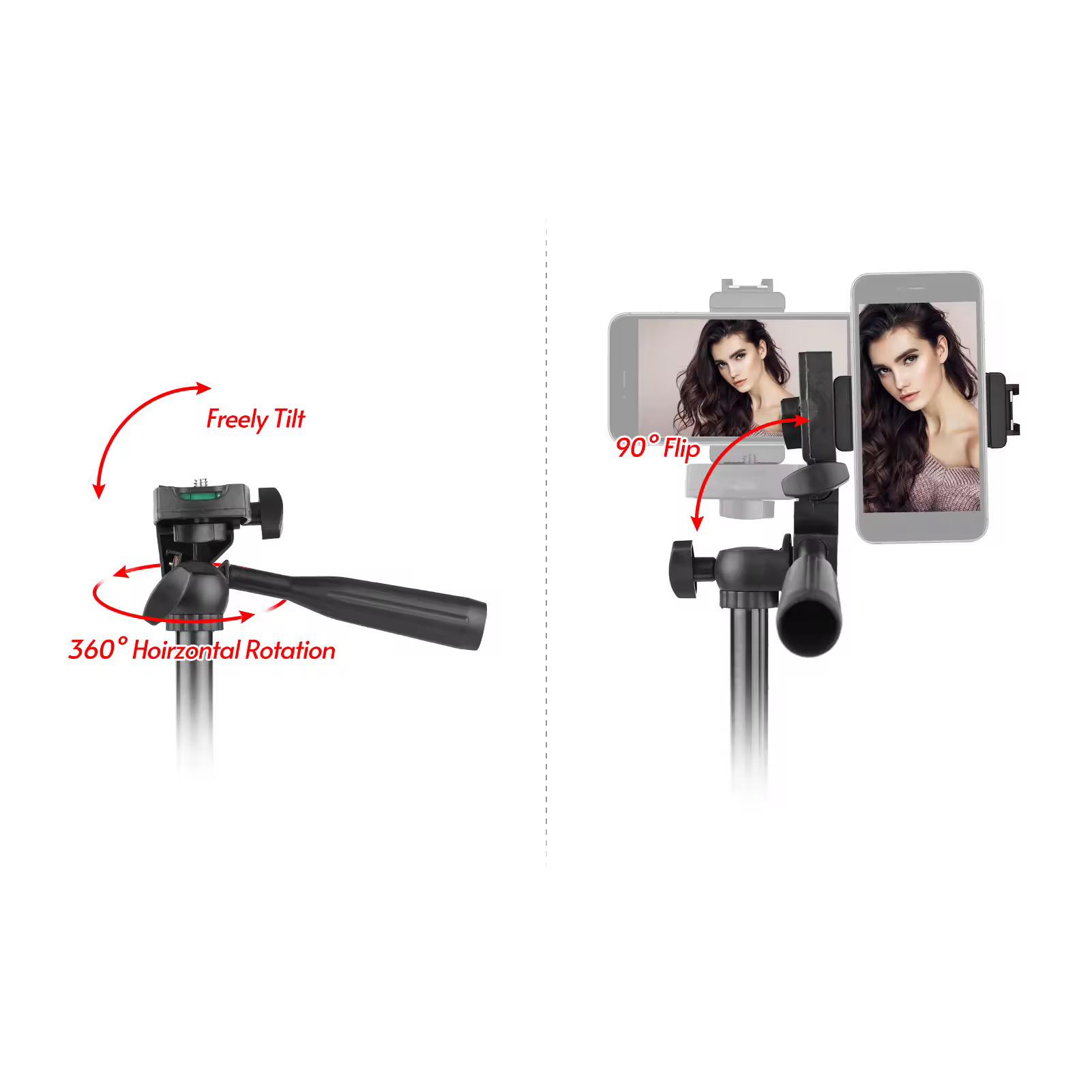 ✅Vlogging kit KIT-05LM with tripod Stand
✅Consist of▪️Tripod stand 
▪️cold shoe phone clamp 
▪️microphone 
▪️LED video light 
▪️Remote control
✅Height adjustment tripod - can be adjusted to 35-85cms