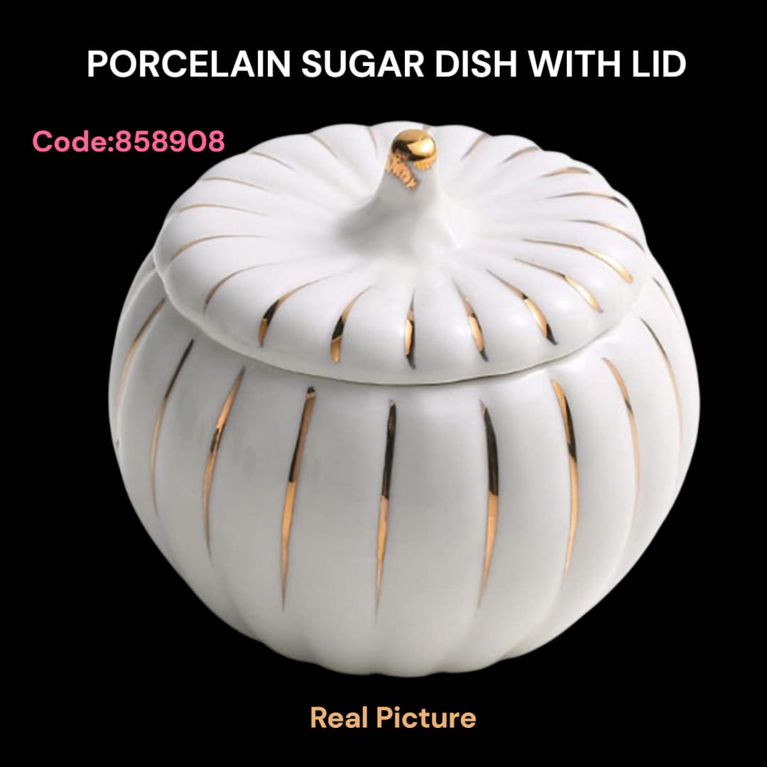 Offer Price ✨Porcelain Sugar Dish with Lid. Elegan porcelain design — adds a touch of class to your table
✅ Comes with a fitted lid to keep sugar fresh and clean
✅ Durable, easy to clean, and perfect