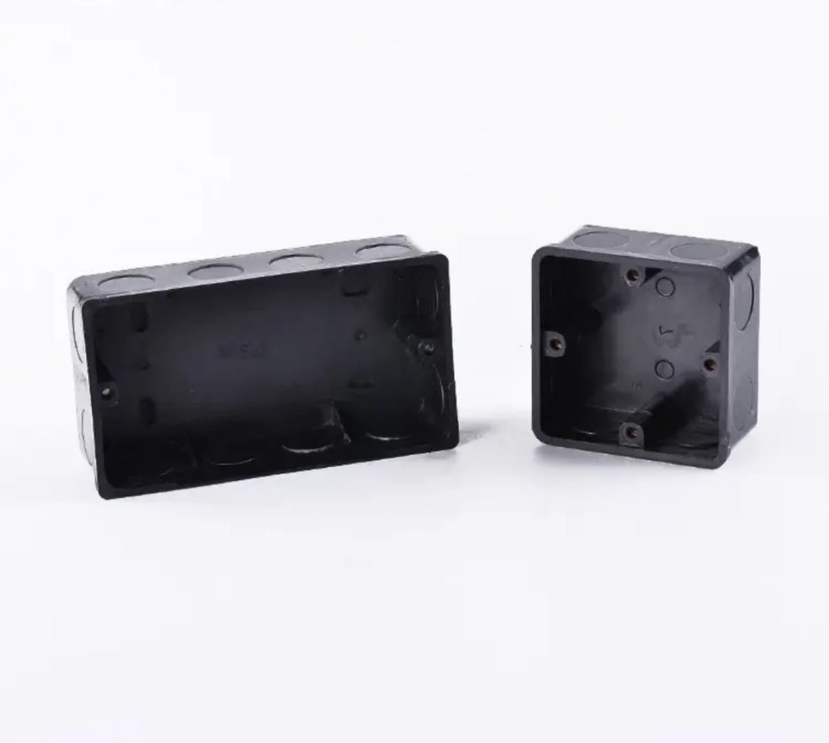 Pattress or Electrical Switch or Socket boxes, Black