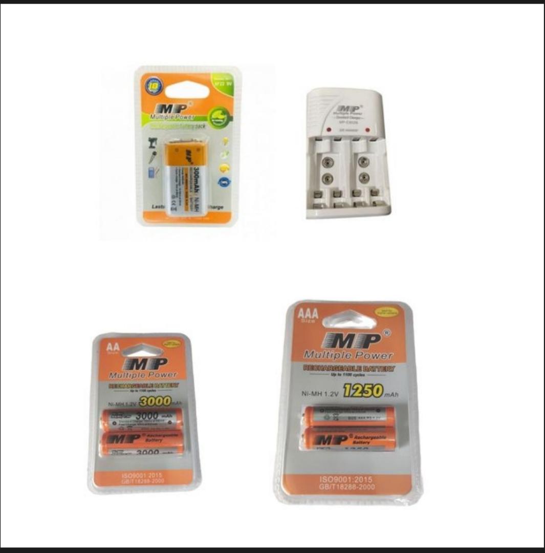 MP or Power Rechargeable Batteries, Premium quality