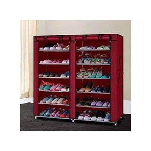 Shoe Rack. Double Layer Portable Shoe Rack 36 pairs of shoes
