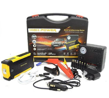 High Power Portable Car Jump Starter Kit And Air Compressor