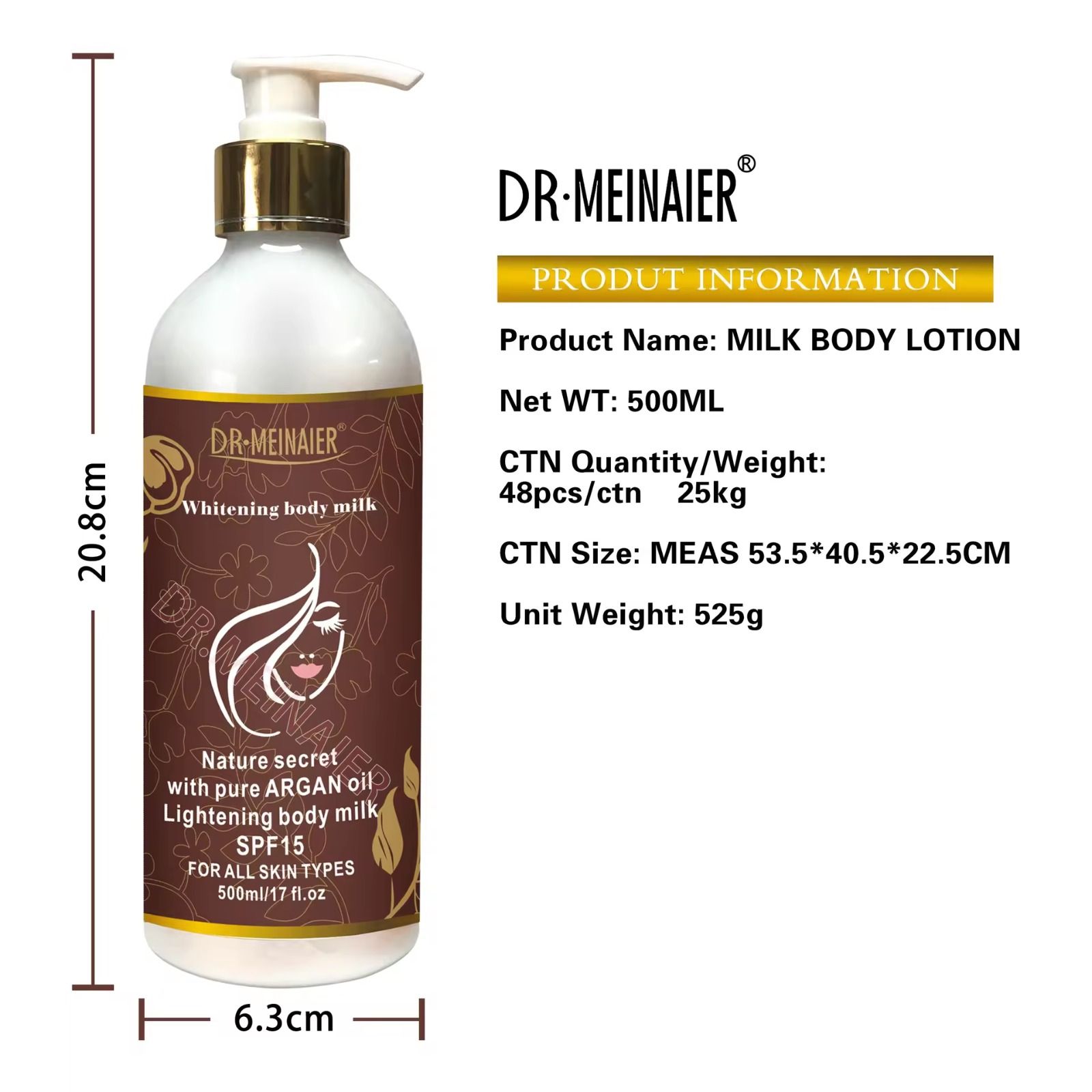 Egyptian Magic Whitening Body Lotion With Pure Argan Oil 500ml Clearer Blemish Free Skin Lighter Brighter Complexion Gentle Lightening Effect Slows Melanin Production 500ml