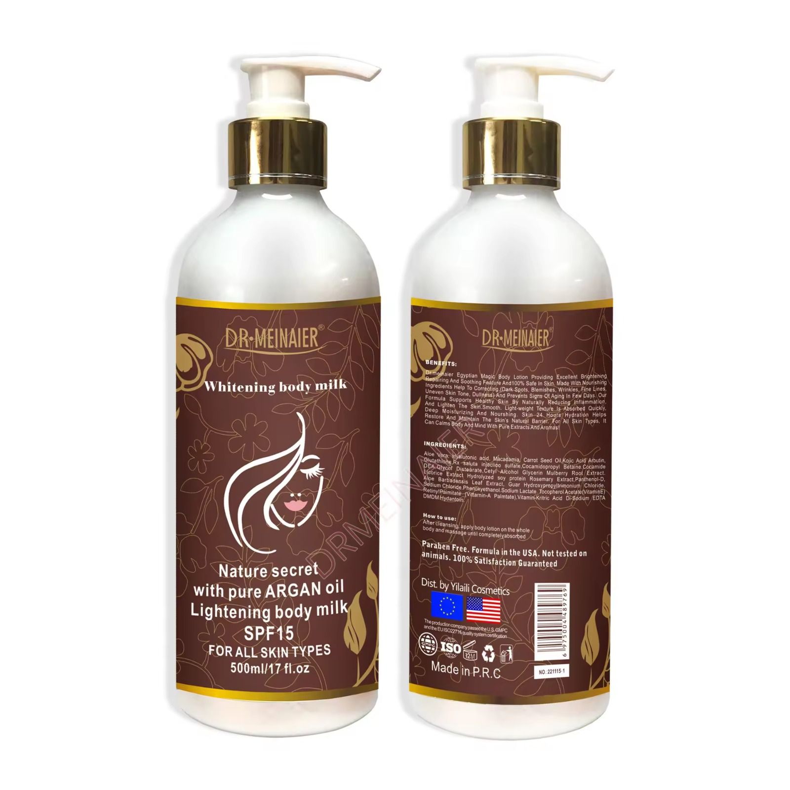 Egyptian Magic Whitening Body Lotion With Pure Argan Oil 500ml Clearer Blemish Free Skin Lighter Brighter Complexion Gentle Lightening Effect Slows Melanin Production 500ml