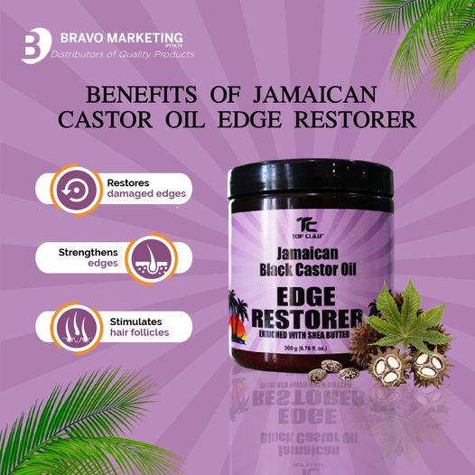Top Class Edge Restorer Jamaican Black Castor Oil 200g Promote Growth Of Receding Hairline Hair and Scalp Care Jamaican Oil Deep Nourishing Moisturization 200g