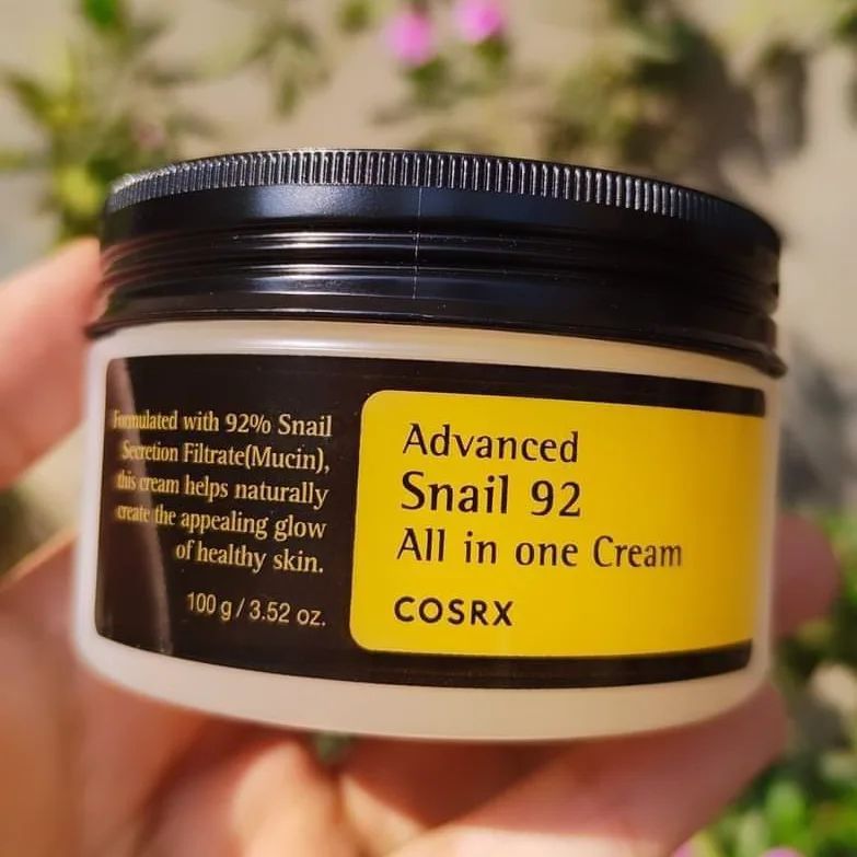 COSRX Snail Mucin 92% Moisturizer 3.52oz/ 100g, Daily Repair Face Gel Cream for Dry, Sensitive Skin, Not Tested on Animals, No Parabens, No Sulfates, No Phthalates, Korean Skincare