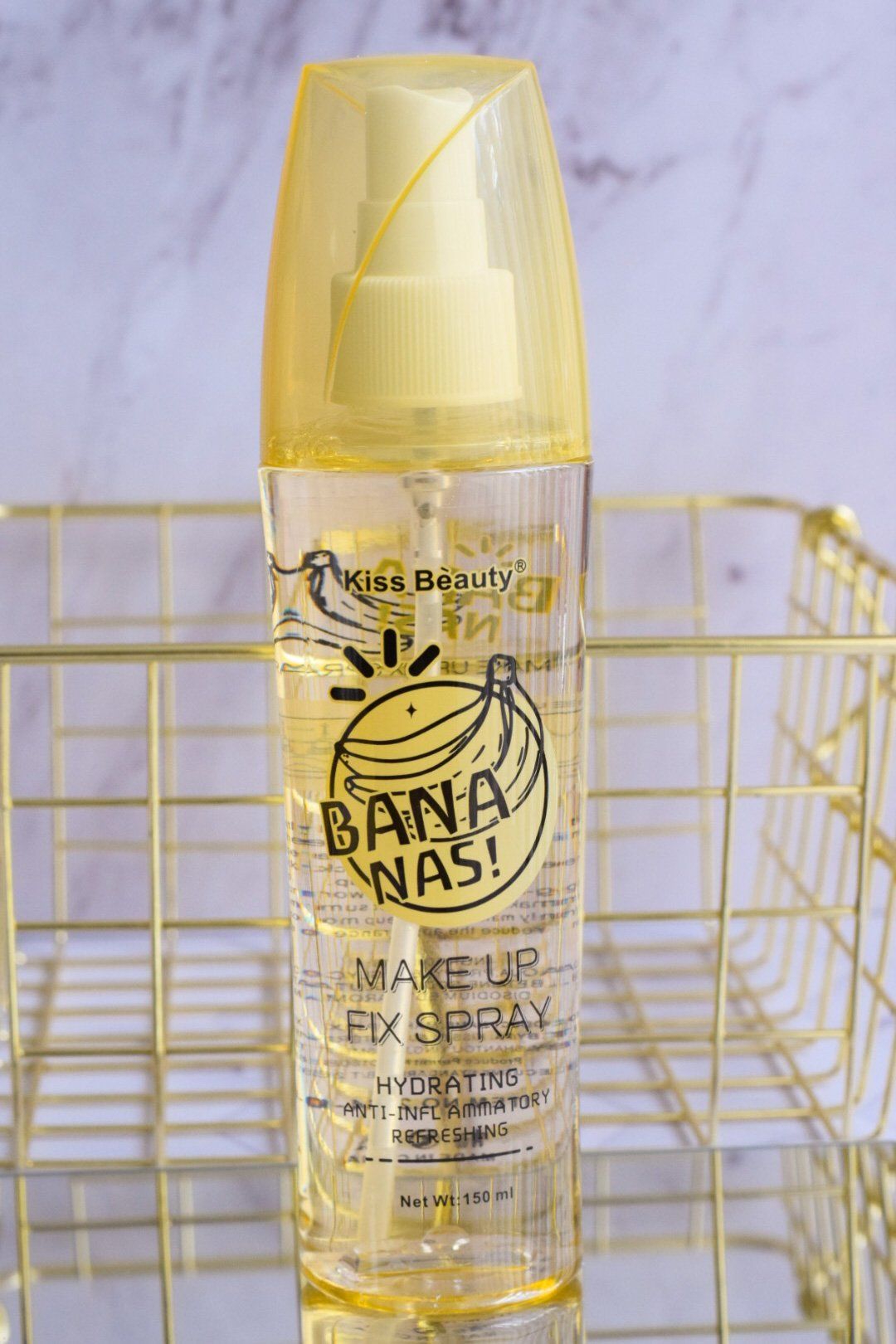 Kiss Beauty Makeup Fix Spray Hydrating Anti-inflamatory Refreshing Fine Misty Texture Reduce the Appearance of Pores  Kiss Beauty Makeup Fix Spray 150ml