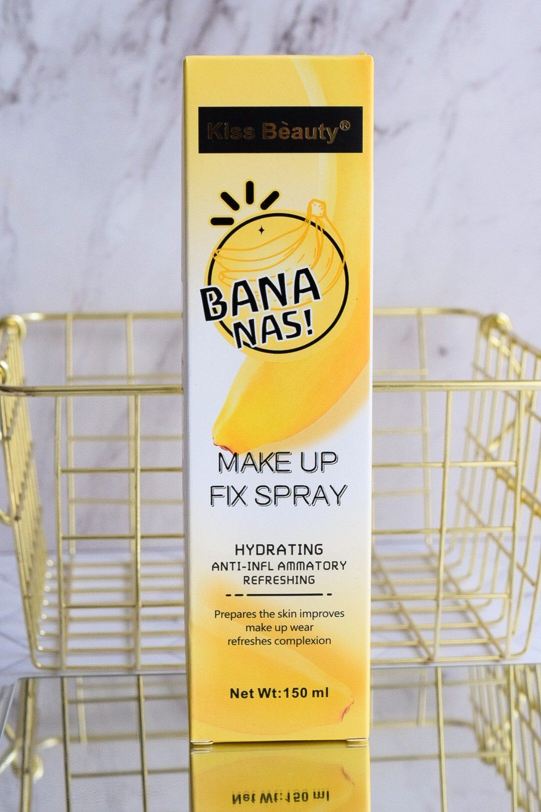 Kiss Beauty Makeup Fix Spray Hydrating Anti-inflamatory Refreshing Fine Misty Texture Reduce the Appearance of Pores  Kiss Beauty Makeup Fix Spray 150ml