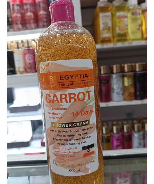 Purec Egyptian Magic Whitening Shower Cream Carrot 1000 ML Pure Egyptian Magic Whitening Shower Cream Carrot 1000 ML Evens out Skin Tone Body Washes 1000ml