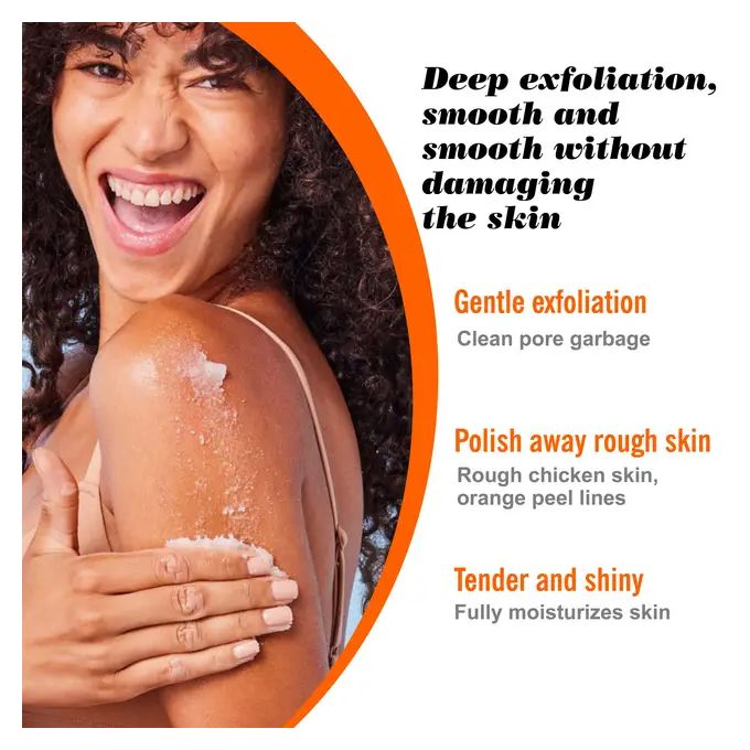 Roushun 7 Days Papaya and Carrot Scrub Shower Gel 1000 ml Removes Acnes Clear Pimples Cleans and Hydrates Glow and Shine rbutin And Kojic Acid Scrub Shower Gel 1000 ml
