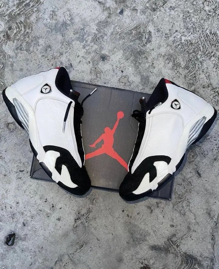Air Jordan 14 Retro 'Black Toe' 2014 Original Shoes Fashion Sneakers