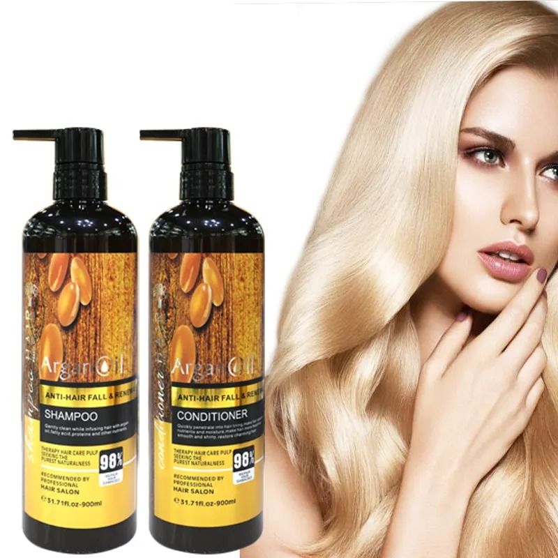 Calodia Aragan Oil Shampoo 900ml Sulfate Free Organic Argan oil And Protein Nourishing Anti Hair Fall Renewal For All Hair Types Nourishing, Anti-Dandruff, Anti-Itching, Refreshing, OIL-CONTROL