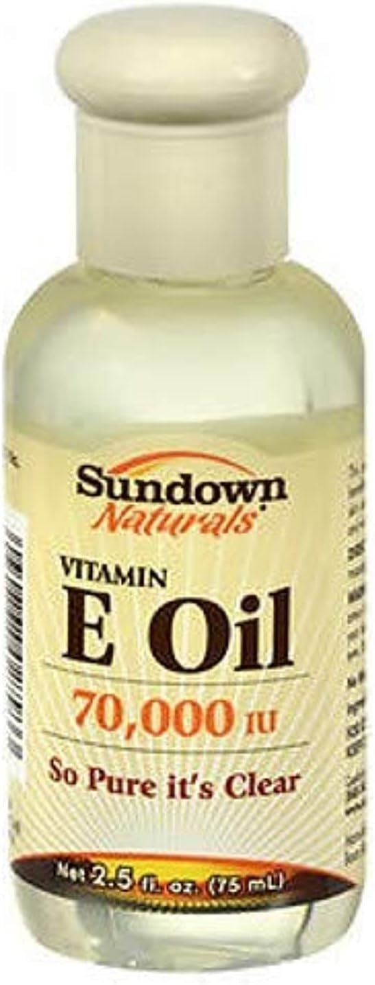 Sundown Naturals Vitamin E Oil Natural Essential Oil Beauty Skin Care Whitening Massage Moisturizer Anti-aging Oil Skin Revitalizer, Moisturizer, Anti-wrinkle, Anti-aging, Whitening and Firming