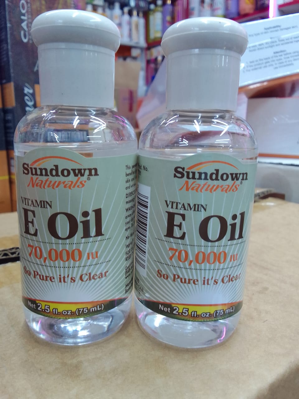 Sundown Naturals Vitamin E Oil Natural Essential Oil Beauty Skin Care Whitening Massage Moisturizer Anti-aging Oil Skin Revitalizer, Moisturizer, Anti-wrinkle, Anti-aging, Whitening and Firming