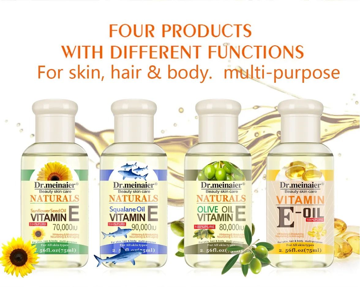 Sundown Naturals Vitamin E Oil Natural Essential Oil Beauty Skin Care Whitening Massage Moisturizer Anti-aging Oil Skin Revitalizer, Moisturizer, Anti-wrinkle, Anti-aging, Whitening and Firming