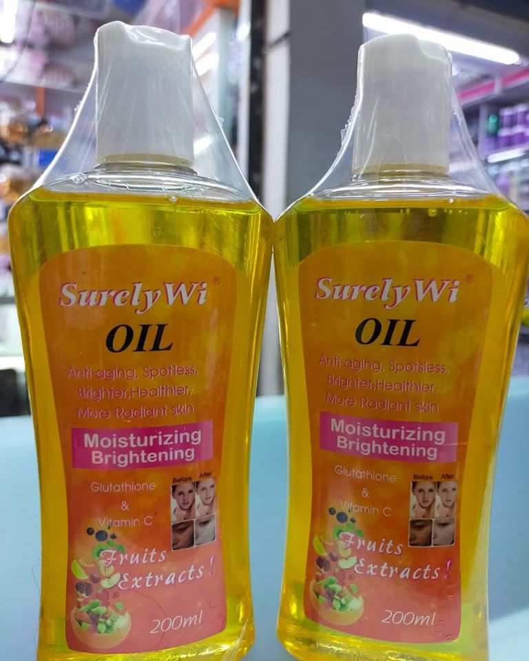 Surely Wi Carrot Body Oil 200ml Super Whitening Skin Repair Anti-Aging Removes Wrinkles Dark Spots & Smooths Clears Knuckle Premium Organic Whitening and Moisturizing Body OI