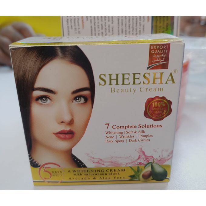 Sheesha Beauty Face Cream - 30g Whitening Cream With Natural Sun Block Avocado & Aloe Vera Anti - Acne Anti Wrinkle Anti - Freckles Dark Spots Whitening Cream