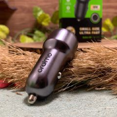 Oraimo Highway 15 15.5W Car Charger-OCC-1152D Dual USB Output LED Light Ring Sleek Black Casing Multi-protection Universal Compatibility Compact and Sleek design