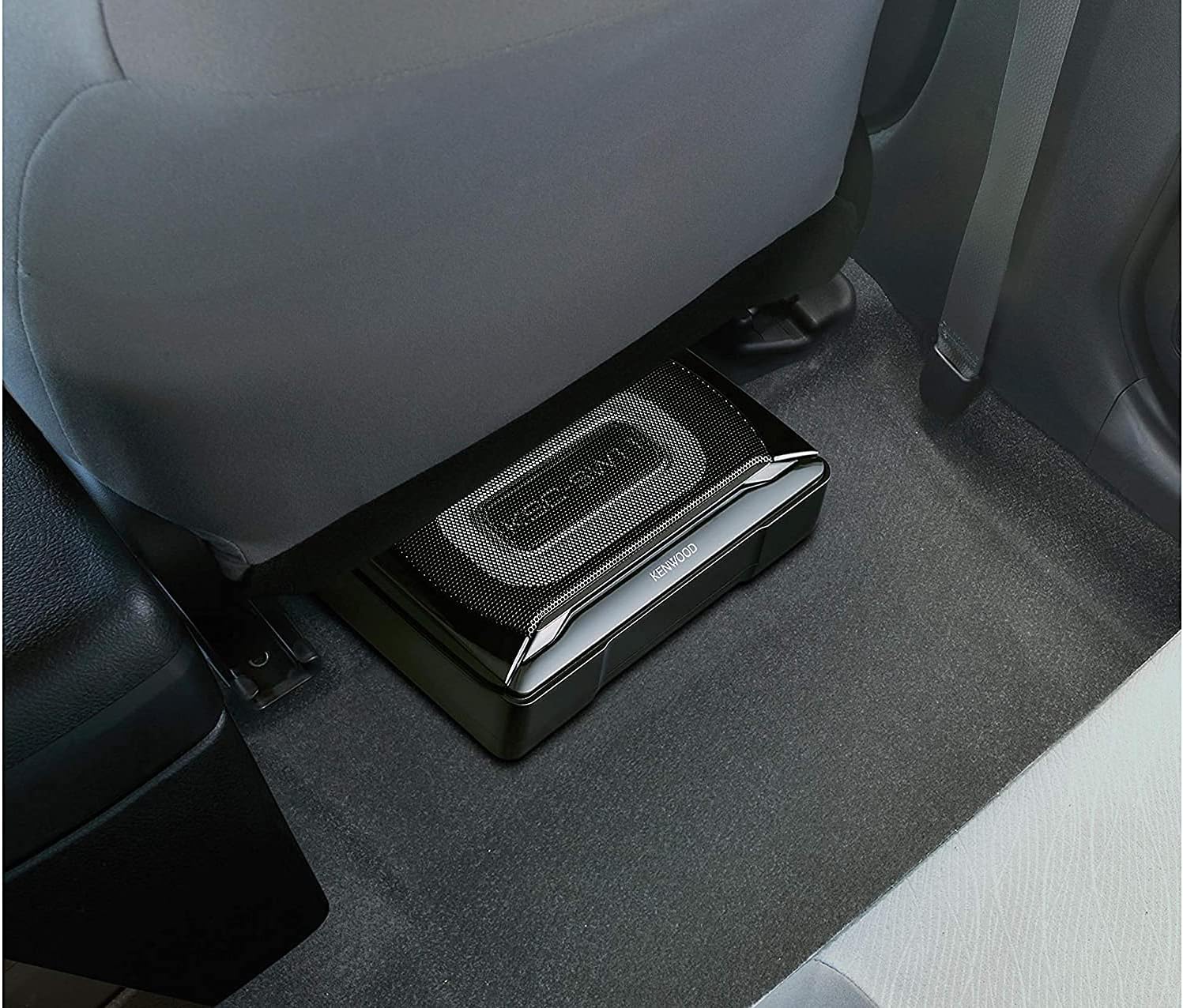KC-SW11 Compact Powered Enclosed Subwoofer For CAR 150 Watts Stereo, Surround Sound Include Wirirng Harness Aluminum Enclosure Powerful Sound Car Audio