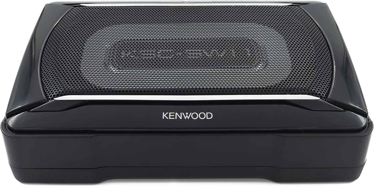 KC-SW11 Compact Powered Enclosed Subwoofer For CAR 150 Watts Stereo, Surround Sound Include Wirirng Harness Aluminum Enclosure Powerful Sound Car Audio