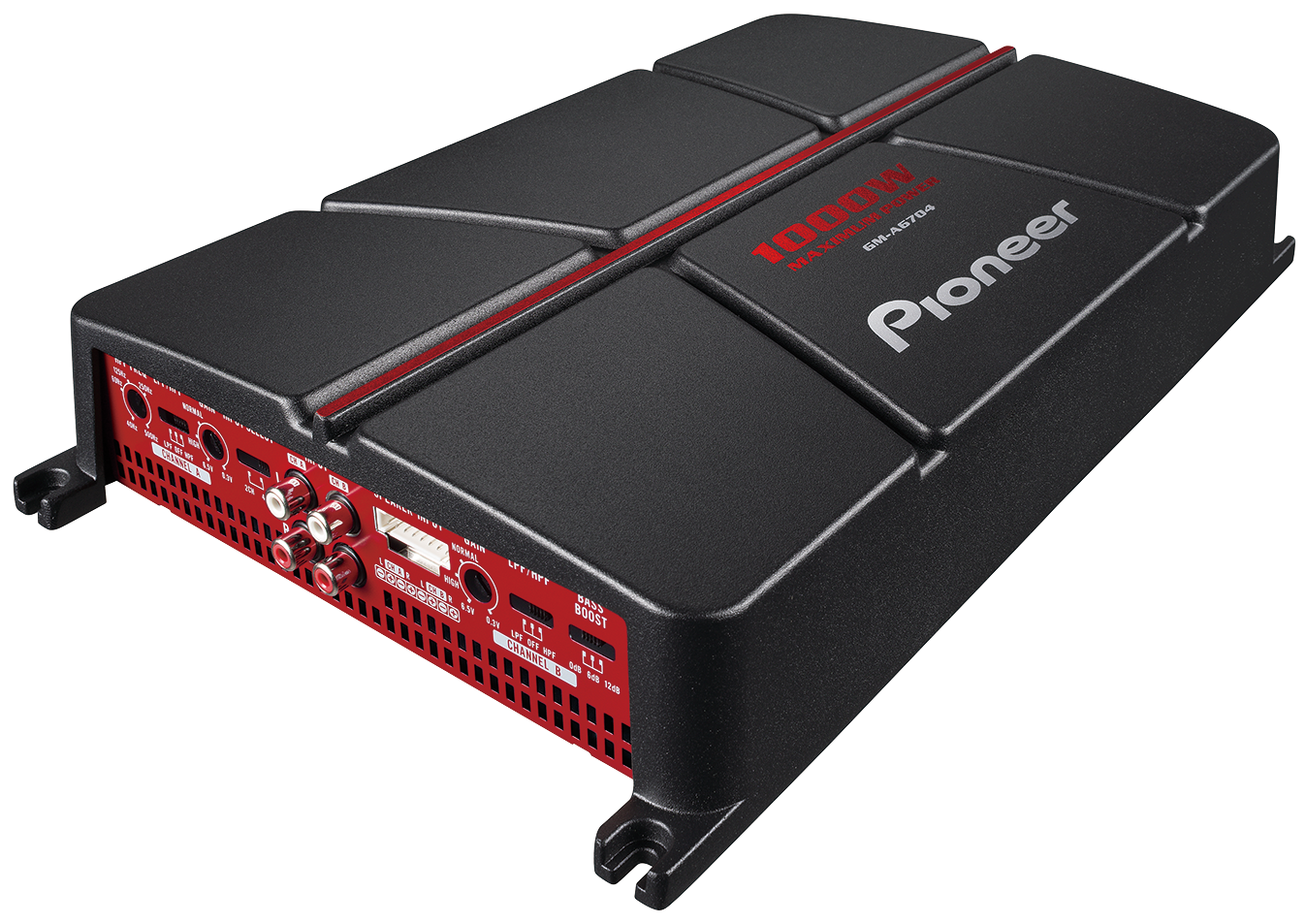 Pioneer GM-A6704 4-Channel Class A /B Car Amplifier – 1000 Watts Maximum Power Output, 60 Watts RSM, Class AB Amp Technology, Variable High and Low-Pass Filters for a Customizable Sound