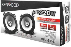2 Way 4 Inch Car Speakers Steel Basket Speaker Surround Cloth 220W Durable Premium Quality Auxiliary Tabletop Mount Car Subwoofer With Carbon-fiber Cone and Aluminum-cast Basket