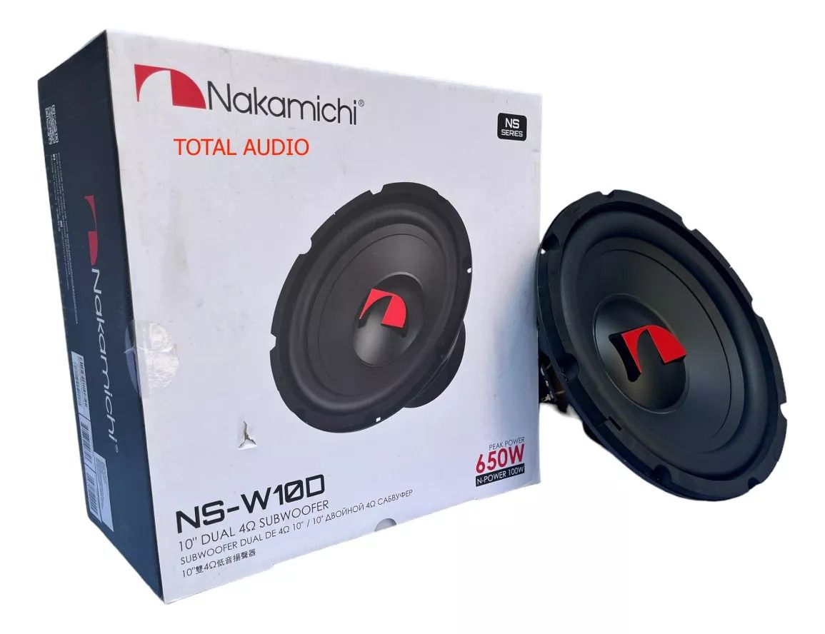 NAKA MICHI NS-W10D 10inch SVC Subwoofer 650W For Cars Compatible With All Car Bluetooth Floor Standing Subwoofer Car Subwoofer Speaker Deep Bass and Clear-quality Music