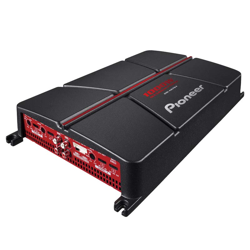 Pioneer GM-A6704 4-Channel Class A /B Car Amplifier – 1000 Watts Maximum Power Output, 60 Watts RSM, Class AB Amp Technology, Variable High and Low-Pass Filters for a Customizable Sound