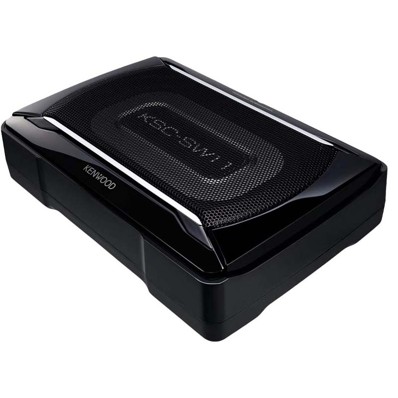 KC-SW11 Compact Powered Enclosed Subwoofer For CAR 150 Watts Stereo, Surround Sound Include Wirirng Harness Aluminum Enclosure Powerful Sound Car Audio