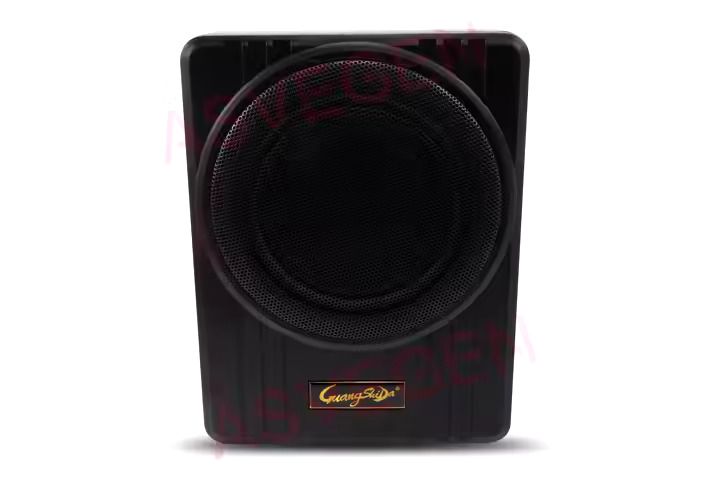 Guanshida 10 Inches Active Car Underseat Speaker 1000W Car Subwoofer Car Audio Slim Under Seat Active Subwoofer Bass Amplifier Speaker Car Amplifier Subwoofers Woofer 12V