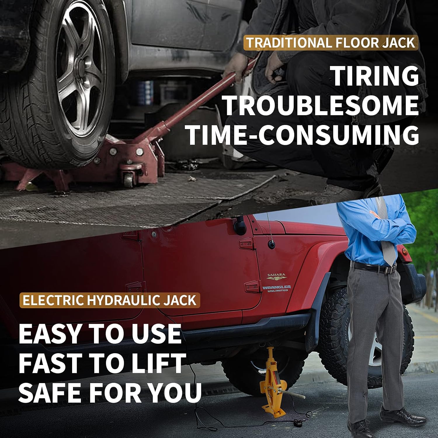 Electric Car Jack 3 Ton 12V Scissor Car Jack Electric with Impact Wrench and Inflator Electric Car Jack Kit for Car SUV Sedan Tire Changing High Quality