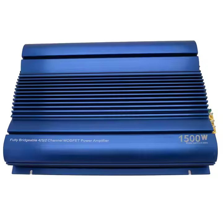 Boschmann Car Amplifier 1500W – Fully Bridgeable 4/3/2 Channel Max 1300W Fully Bridgeable 4/3/2 Channel MOSFET Class AB Power Amp 4 Ch 80 Watt Car Amplifier