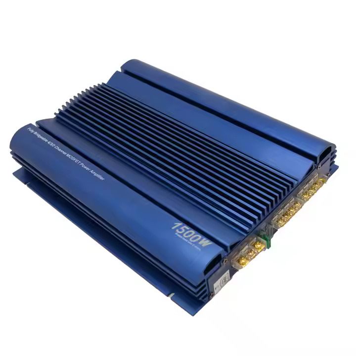 Boschmann Car Amplifier 1500W – Fully Bridgeable 4/3/2 Channel Max 1300W Fully Bridgeable 4/3/2 Channel MOSFET Class AB Power Amp 4 Ch 80 Watt Car Amplifier