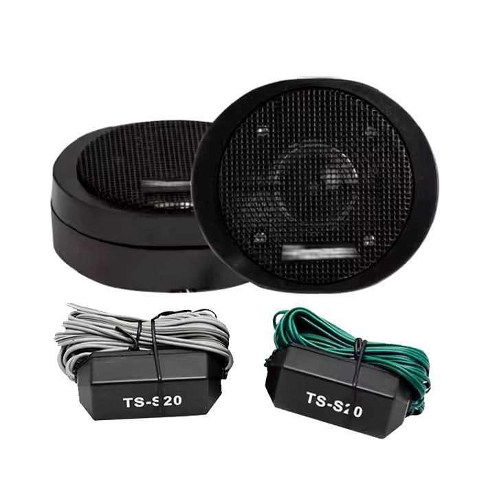 Pioneer TS-S20 200W High Power Car Tweeter Speaker System – 3/4'' Dome, Super Clear Sound, 20mm Mini Metal Dome Tweeters, Black, Universal Fit for Car Audio Upgrade, Crisp Treble, Durable Design