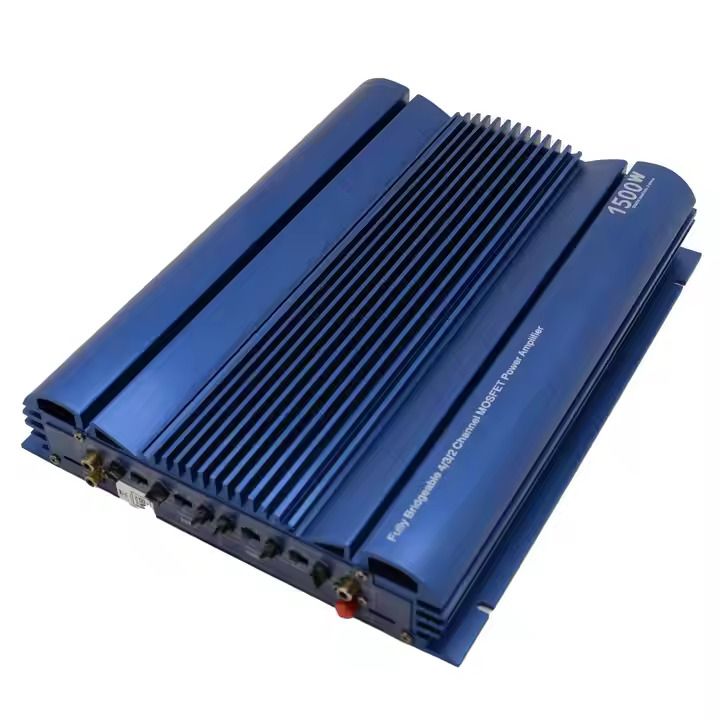 Boschmann Car Amplifier 1500W – Fully Bridgeable 4/3/2 Channel Max 1300W Fully Bridgeable 4/3/2 Channel MOSFET Class AB Power Amp 4 Ch 80 Watt Car Amplifier